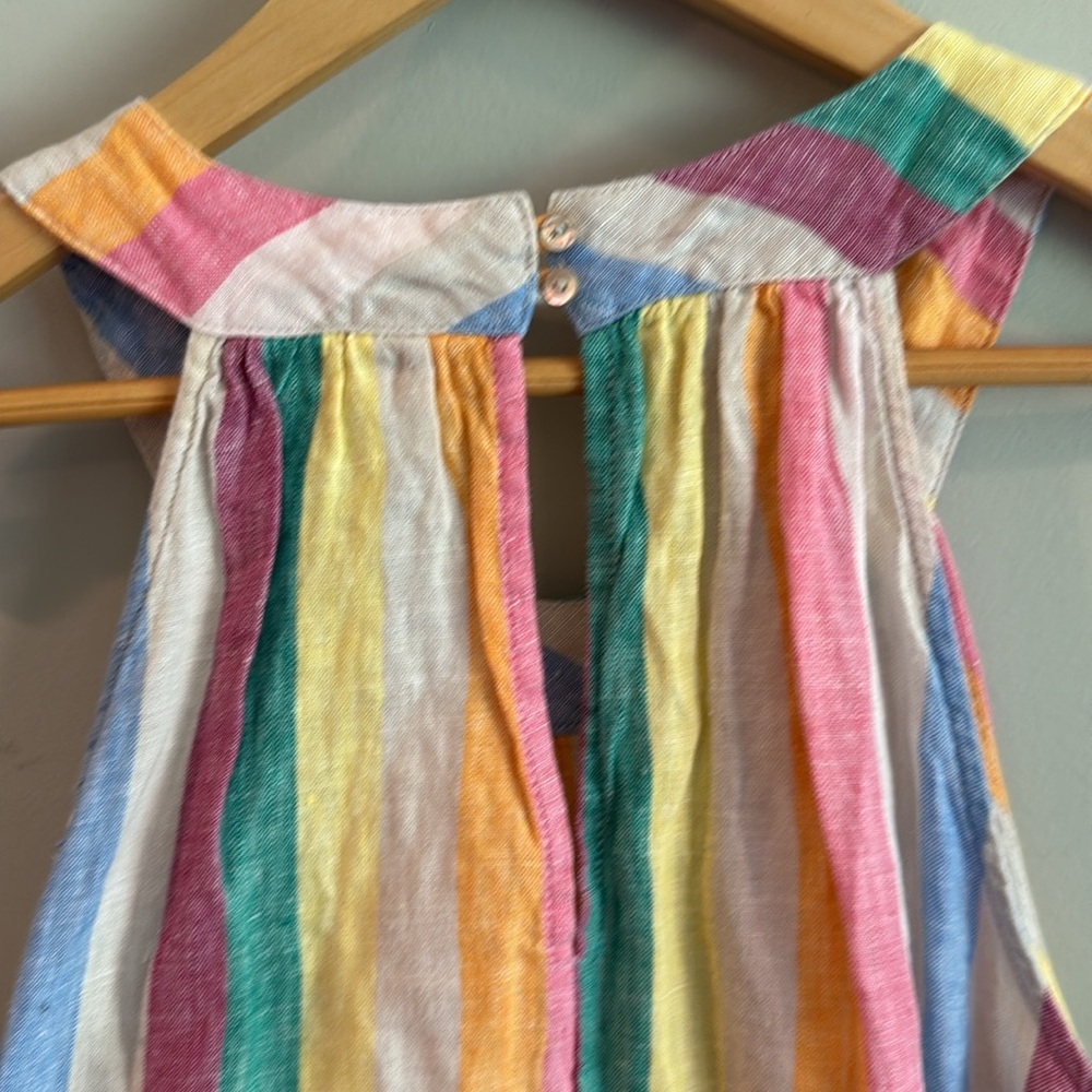 C&C California | Rainbow Striped Linen Dress - Picture 7 of 10